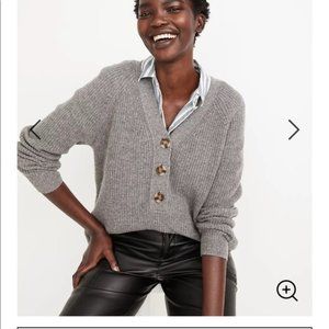 Madewell RIBBED LYLE HENLEY SWEATER